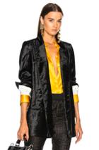 Haider Ackermann Double Breasted Velvet Blazer In Black