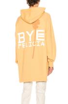 Baja East Bye Felicia French Terry Hoodie In Neutrals,yellow