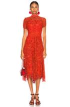 Proenza Schouler Mock Turtleneck Dress In Orange