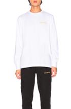 Aime Leon Dore Long Sleeve Logo Tee In White