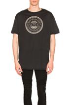 Balmain Logo Badge Tee In Black