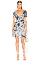 Miaou Kate Dress In Blue,tie Dye,white