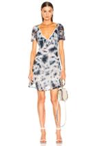 Miaou Kate Dress In Blue,tie Dye,white