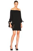 Tibi Off The Shoulder Dress In Black