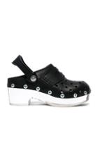 Maison Margiela Plexi Clogs In Black