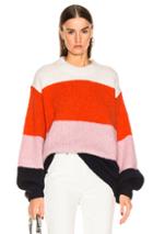 Acne Studios Kazia Sweater In Blue,pink,stripes,orange,white