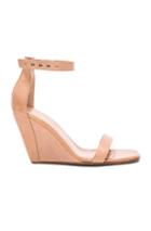 Rick Owens Strappy Leather Wedges In Neutrals