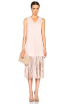 Theperfext Lucy Sleeveless Fringe Shift Dress In Pink