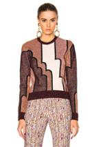 Roksanda Charcot Lurex Jacquard Knit Top In Purple,metallics,abstract