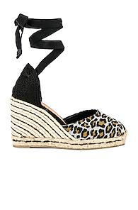 Castaner Carina Espadrille In Black,animal