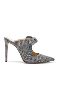 Alexandre Birman Plaid Evelyn Mules In Black,plaid