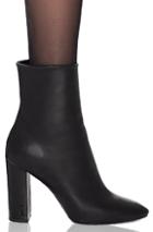Saint Laurent Lou Pin Ankle Boots In Black