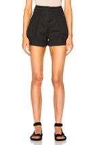 Isabel Marant Etoile Ivy Cotton Linen Shorts In Black