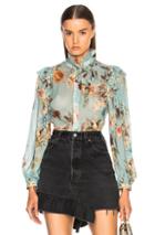 Icons Secretary Top In Blue,floral