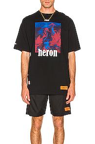 Heron Preston Herons Graphic Tee In Black