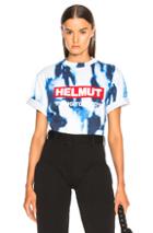 Helmut Lang X Shayne Oliver Tour Tee In Blue,ombre & Tie Dye,white