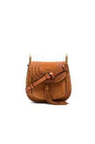 Chloe Small Suede Hudson Bag In Brown