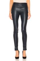 Helmut Lang Leather Legging In Blue