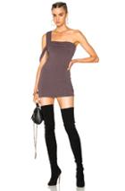 Baja East One Shoulder Dress In Purple