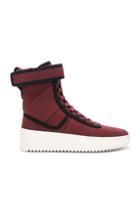 Fear Of God Nylon Military Sneakers In Red