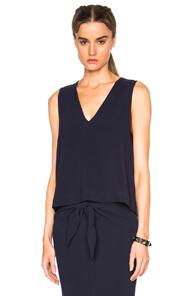 Jenni Kayne V-neck Shell Top In Blue