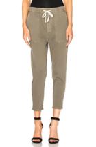 James Perse Relaxed Twill Pants In Green