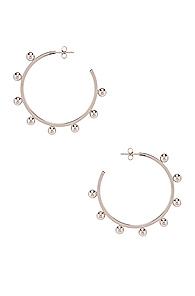 Isabel Marant Oh Earrings In Metallic Silver