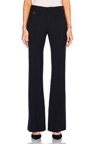 Chloe Stretch Wool Trousers In Blue