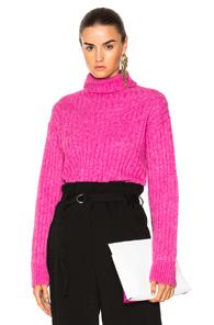 3.1 Phillip Lim Rib Turtleneck Sweater In Pink
