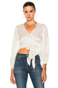 Alexis Nirav Top In Geometric Print,white