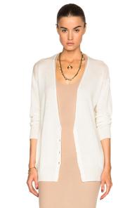 Raquel Allegra Shred Back Cardigan In White