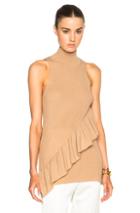 Ryan Roche Ruffled Cashmere Top In Neutrals