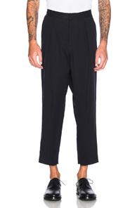 J.w. Anderson Pleat Back Trousers In Blue