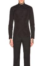 Givenchy Studded Collar Shirt In Black