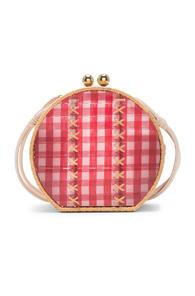Wai Wai Jabuticaba Gold Bag In Plaid,red