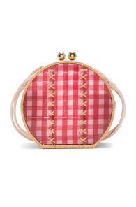 Wai Wai Jabuticaba Gold Bag In Plaid,red