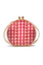 Wai Wai Jabuticaba Gold Bag In Plaid,red