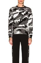 Valentino Sweatshirt In Abstract,black,gray