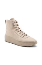 Fear Of God Nubuck Leather Hiking Sneakers In Gray