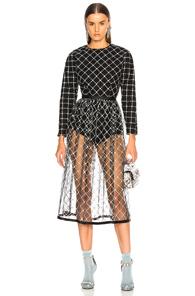 Sandy Liang Ana Dress In Black,blue,floral