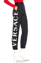 Versace Graphic Sweatpants In Blue