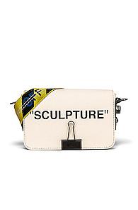 Off-white Canvas Mini Flap Bag In White