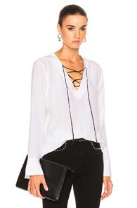 Equipment Avianna Top In White