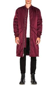 3.1 Phillip Lim Ma-1 Back Strap Coat In Red