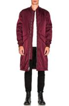3.1 Phillip Lim Ma-1 Back Strap Coat In Red