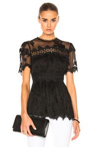 Zimmermann Tropicale Antique Top In Black,floral