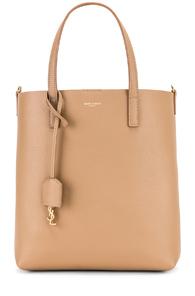 Saint Laurent Toy North South Tote Bag In Neutral