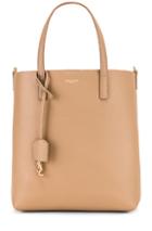 Saint Laurent Toy North South Tote Bag In Neutral