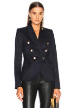 Stella Mccartney Double Breasted Blazer In Blue