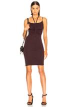 Enza Costa Halter Ruched Mini Dress In Red